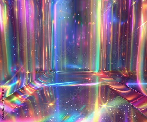 Hologram Background. Pearlescent Texture. Purple Shiny Effect. Hipster Foil. Soft Holography Backdrop. Liquid Light. Iridescent Gradient. Metal Pattern. Hologram Background Pink