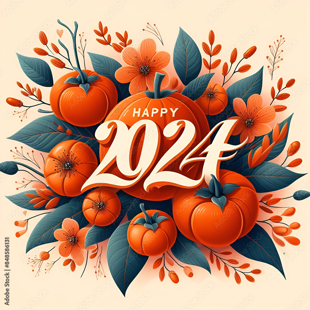 custom made wallpaper toronto digital2024 commemorative illustration.Generative AI