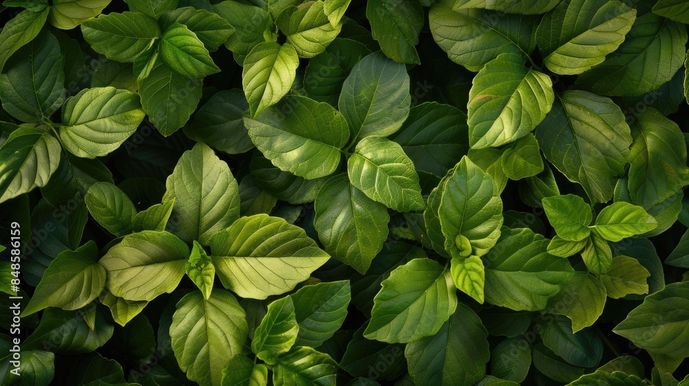 Texture background of green leaves Texture background of green leaves