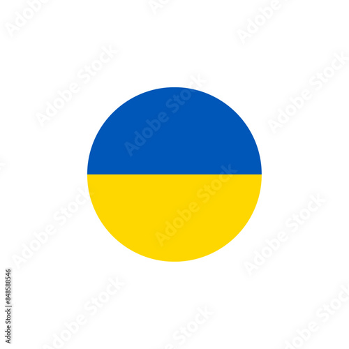 Free Download Round Ukraine flag emblem design element - GFXLoad