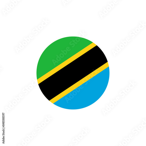 Free Download Round Tanzania flag emblem design element - GFXLoad
