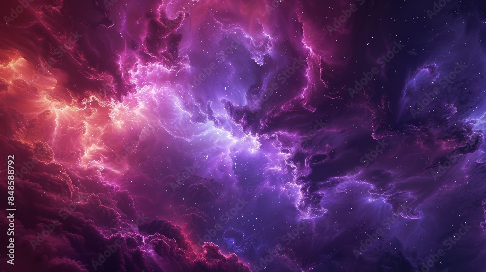 Cosmic Nebula with Swirling Colors Cosmic Nebula with Swirling Colors