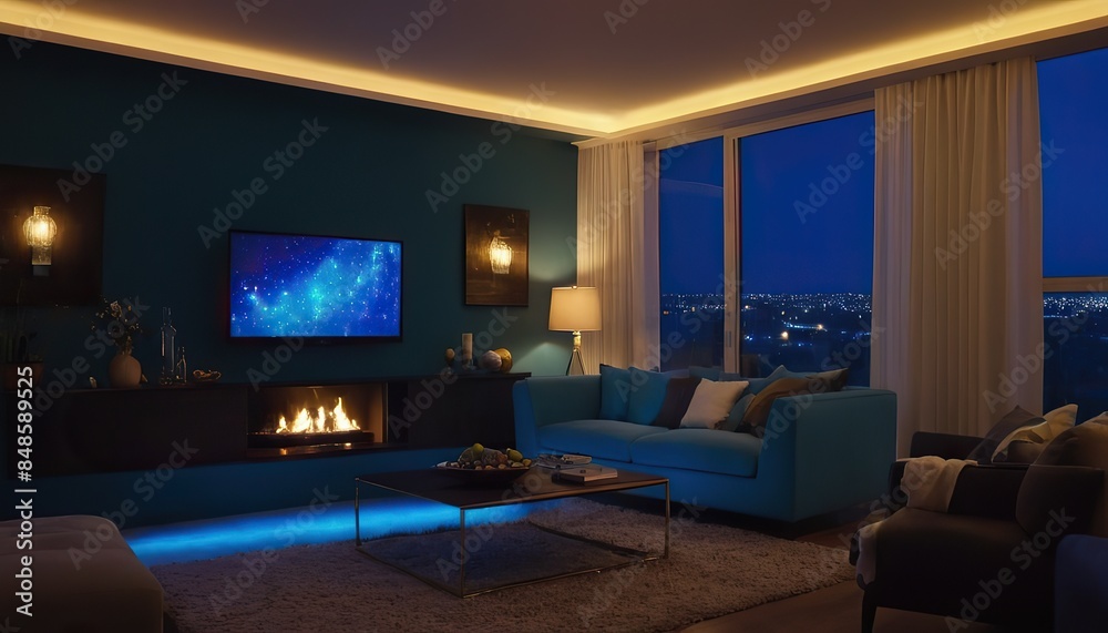 Smart Home Entertainment System with Voice Control in a Living Room Smart Home Entertainment System with Voice Control in a Living Room