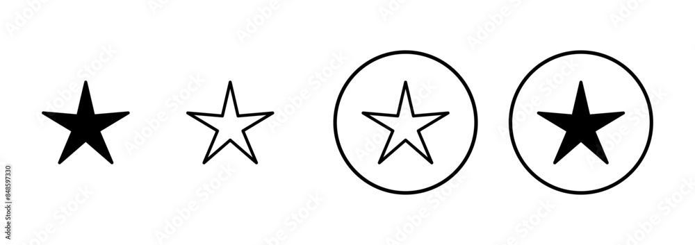 Star Icon vector isolated on white background. Star vector icon. Rating symbol Star Icon vector isolated on white background. Star vector icon. Rating symbol