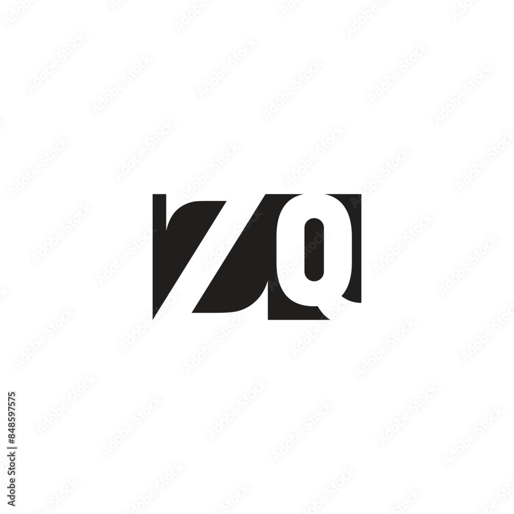 Alphabet letters Initials Monogram logo QZ, ZQ, Z and Q Alphabet letters Initials Monogram logo QZ, ZQ, Z and Q