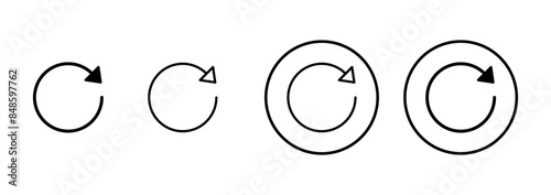 Refresh icon vector isolated on white background. Reload icon vector. Update icon. convert icon