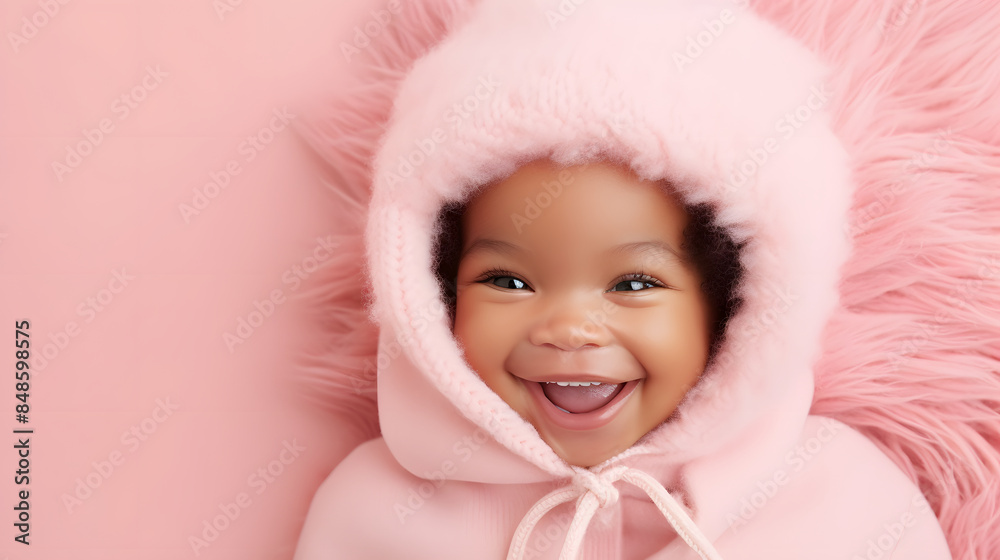 smiling baby on pink background smiling baby on pink background