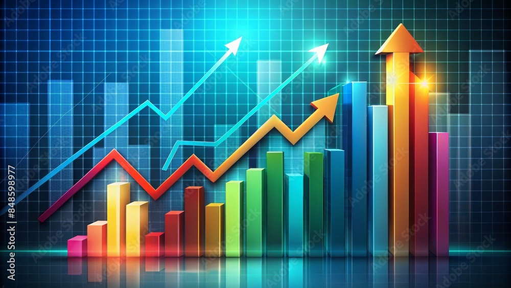 The Image Reference Shows A Graph With Multiple Colored Bars And Arrows Pointing Upwards. The Title Of The Image Could Be The Image Reference Shows A Graph With Multiple Colored Bars And Arrows Pointing Upwards. The Title Of The Image Could Be