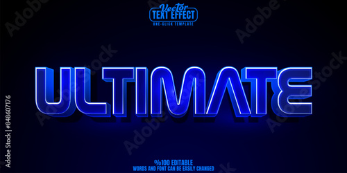 Robot editable text effect, customizable techno and ai 3D font style