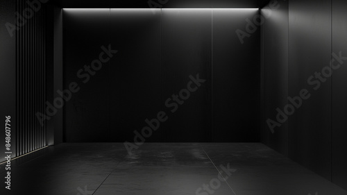 Sleek Black Contemporary Gallery Background