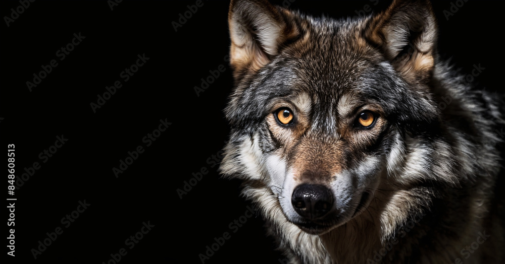 portrait of a wolf portrait of a wolf
