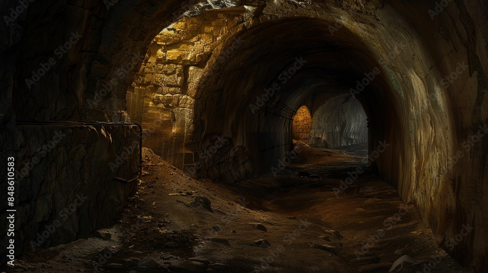 Fototapeta premium The underground cave dark night UHD wallpaper