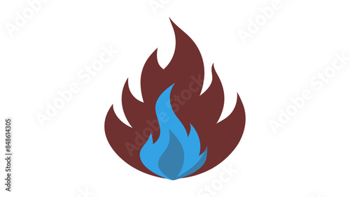 Fiery flames illuminate the darkness. Blazing fire against a dark backdrop. Flames flicker against a dark backdrop.