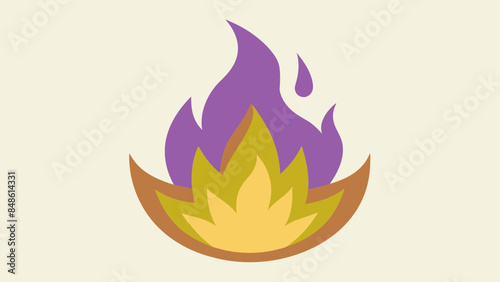 Fiery flames illuminate the darkness. Blazing fire against a dark backdrop. Flames flicker against a dark backdrop.