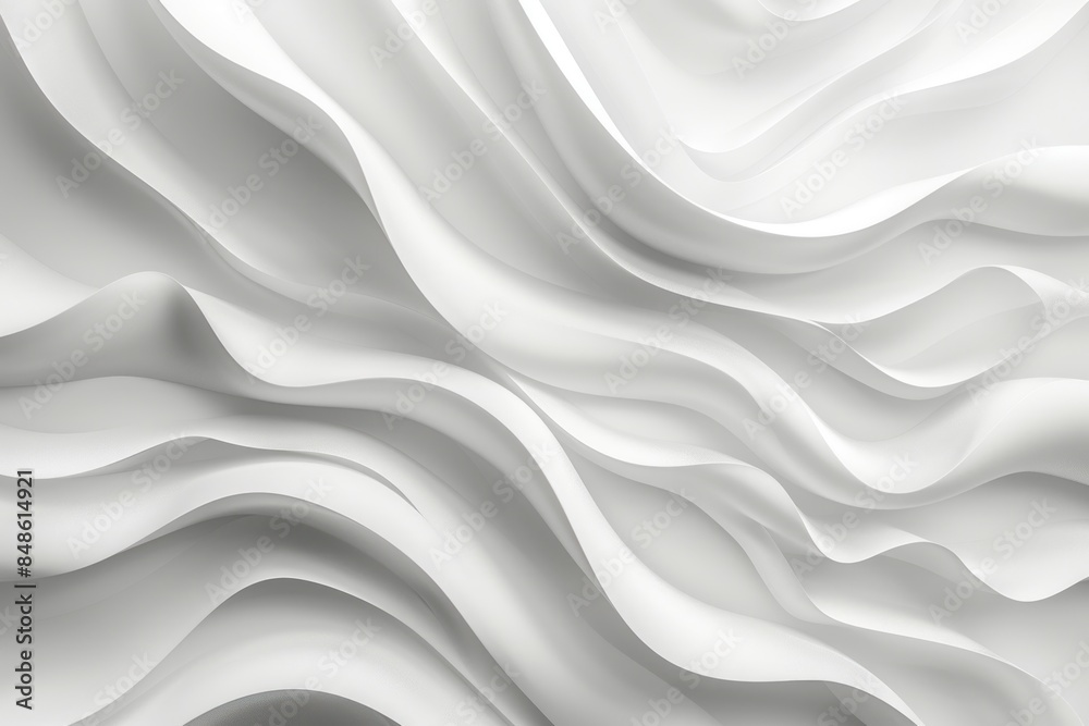 Obraz premium Abstract White Wavy Background