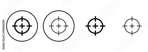 Target icon set. goal icon vector. target marketing icon vector