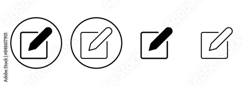 Free Download Edit icon set. edit document icon. edit text icon. pencil. sign up - GFXLoad
