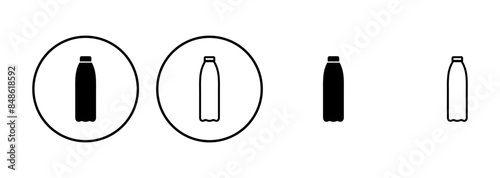 Bottle icon set. bottle vector icon