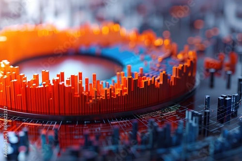 Detailed Infographic Visualization of Political and Economic Data on Clean Abstract Background