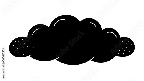 Cloud graphic on the background, Minimalistic cloud shape on the background representing a weather-related feature or application.