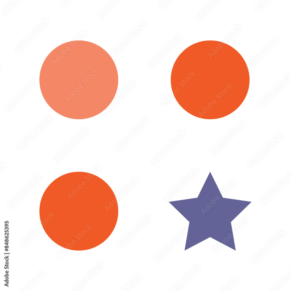 Abstract geometric shape vector element Abstract geometric shape vector element