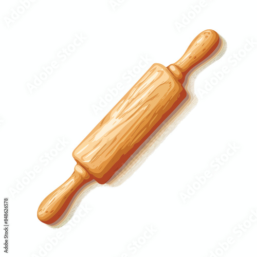 rolling tool illustration isolated on white background