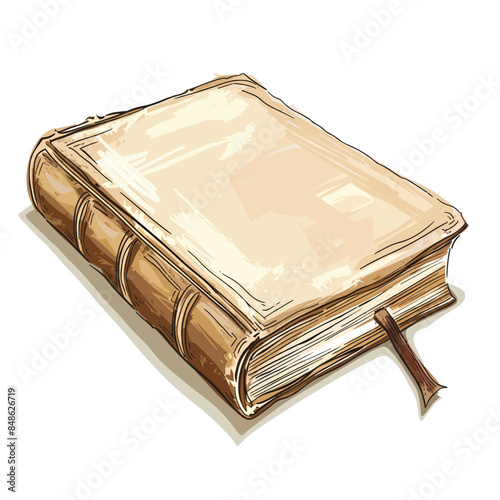 book illustration isolated on white background