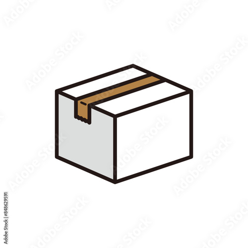 ダンボール箱のイラスト
