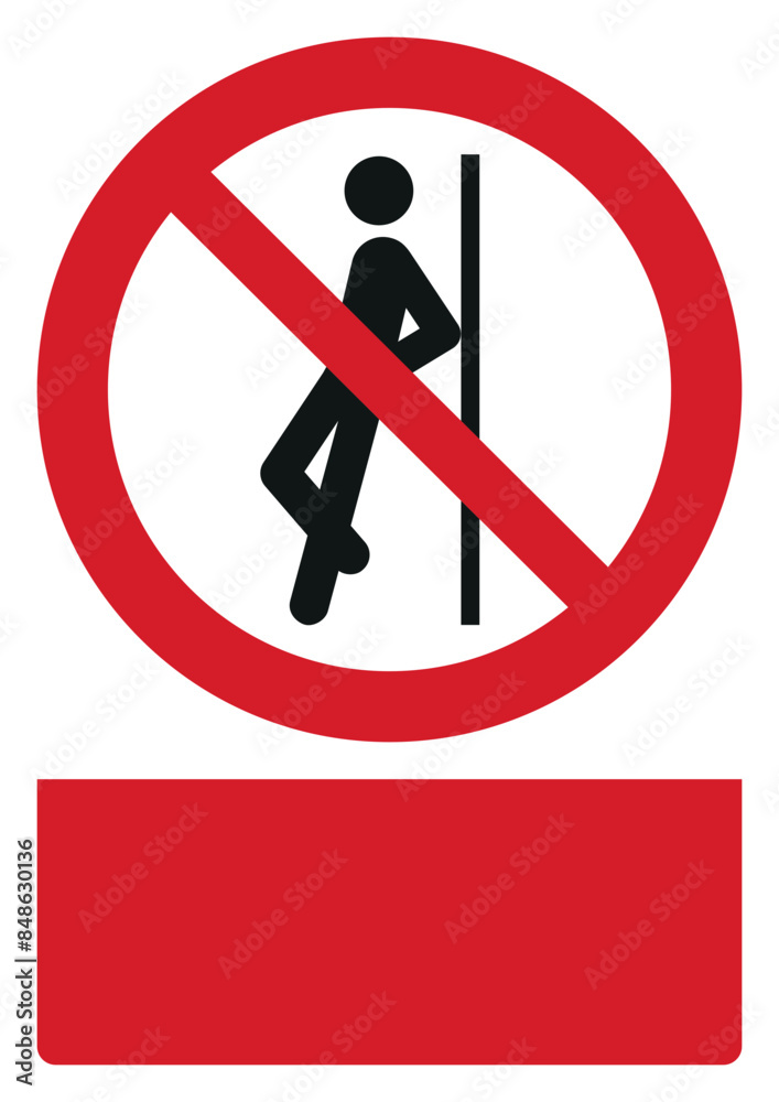 iso prohibition safety signs v2 no leaning against your custom message here portrait size a4/a3/a2/a1
iso prohibition safety signs v2 no leaning against your custom message here portrait size a4/a3/a2/a1
