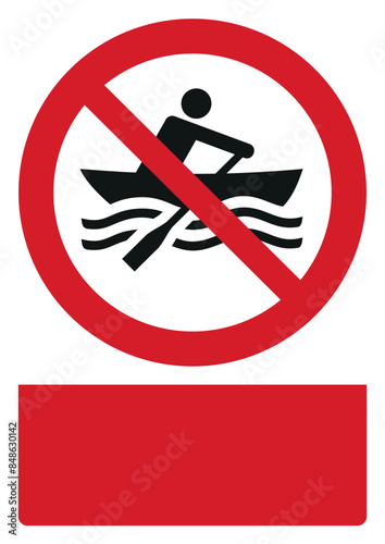 iso prohibition safety signs v2 no manually powered your custom message here portrait size a4/a3/a2/a1	
