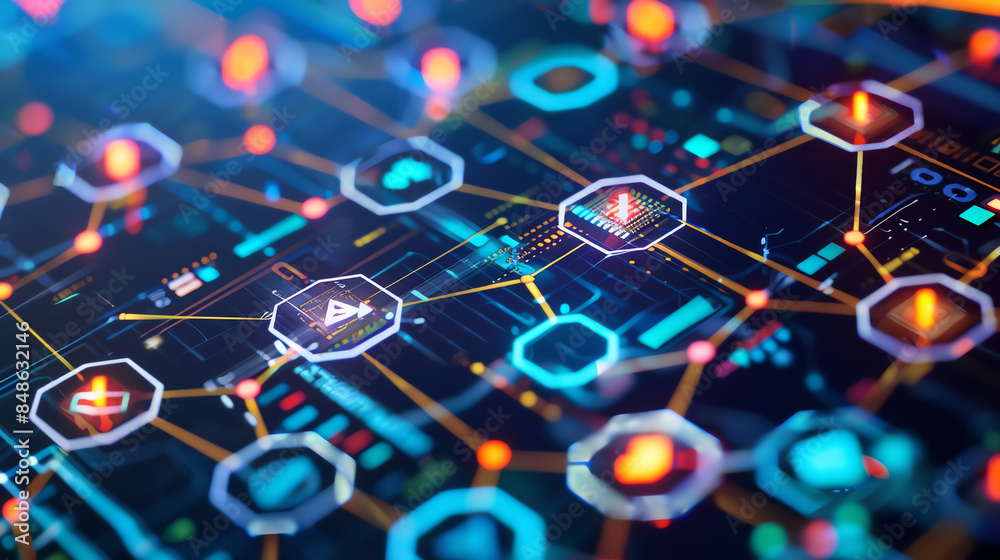 Abstract digital network concept, showcasing connected nodes and pathways, illustrating modern technology and communication systems. Abstract digital network concept, showcasing connected nodes and pathways, illustrating modern technology and communication systems.
