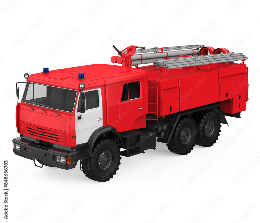 Fire Rescue Truck Isolated Fire Rescue Truck Isolated