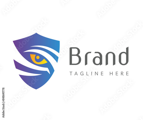 Shield logo icon design template elements. Usable for Branding and Business Logos.
