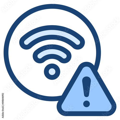 wifi internet warning problem icon