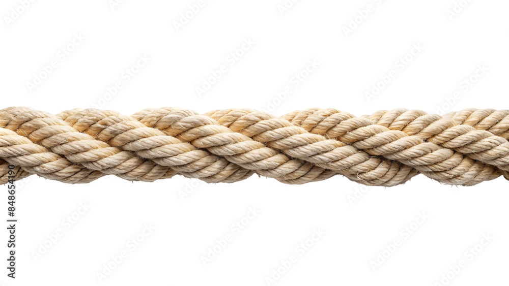 A close-up of a brown ropes on white background A close-up of a brown ropes on white background