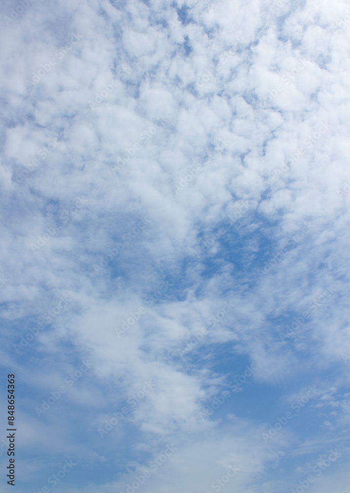 It's a blue sky and clouds. It's a blue sky and clouds.