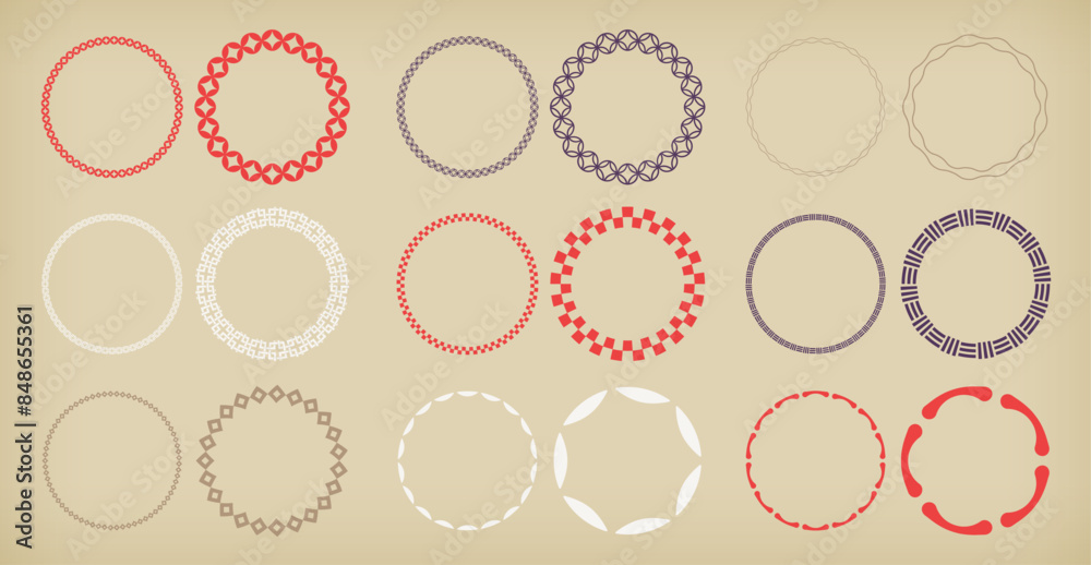 A retro design small label set. A retro design small label set.
