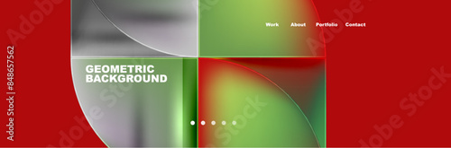 Circle triangle geometric web site page template. Vector Illustration For Wallpaper, Banner, Background, Card, Book Illustration, landing page