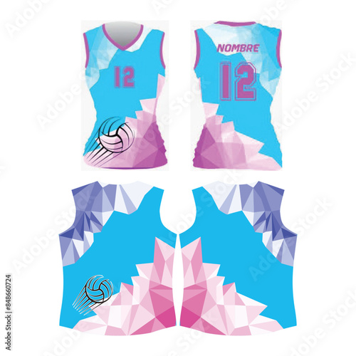 volleyball jersey vector design