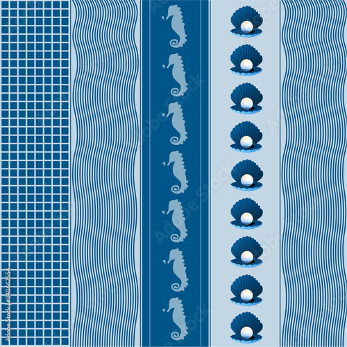 pattern animal sea life cute background