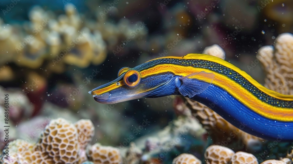 Obraz premium Coral Reef Ribbon Eel