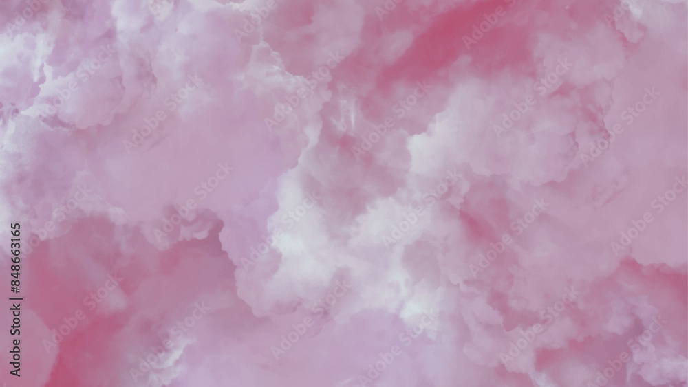 Pink watercolor background for your design. Abstract beautiful decorative and lovely soft pink grunge watercolor texture background design. Fantasy smooth light pink watercolor paper textured.