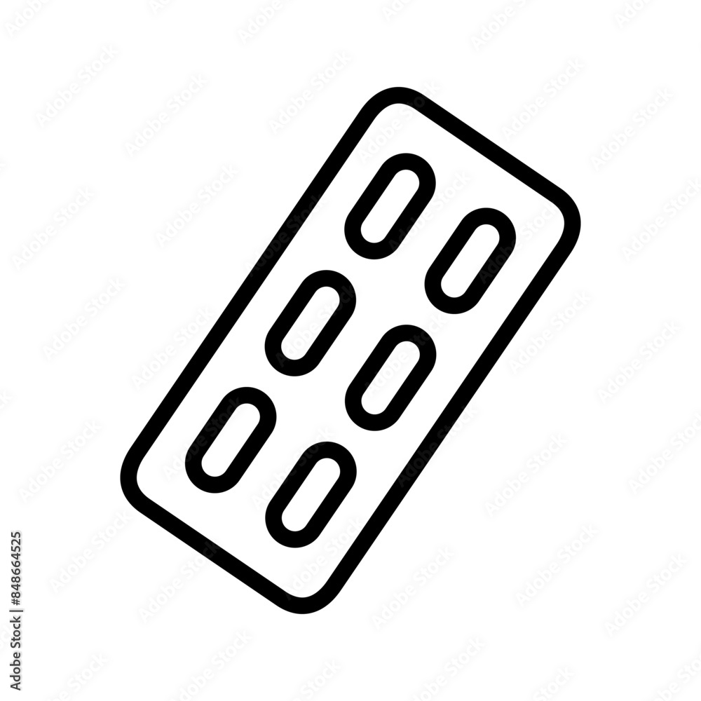 medicine tablet icon line vector design illustration template in trendy style medicine tablet icon line vector design illustration template in trendy style