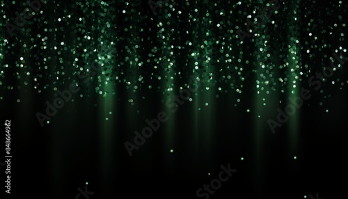 fiber optics background with green lots spots