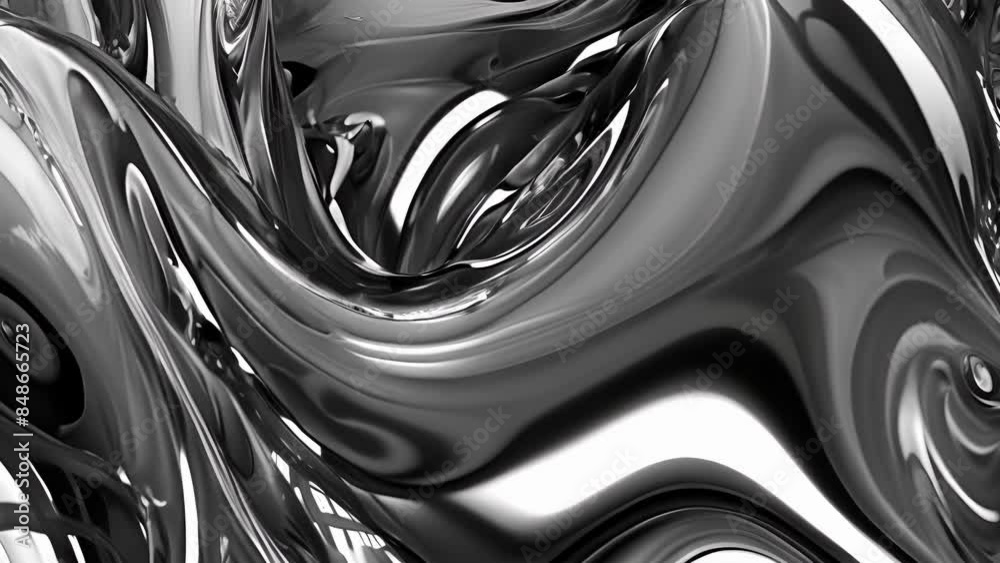 Distorted Vision The closeup view of a reflective mirror reveals a warped and distorted reflection reminiscent of a funhouse mirror.
