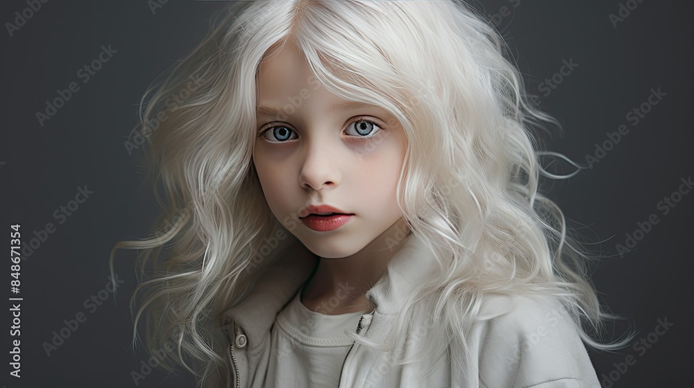Photograph of a child with platinum blonde hair, emphasizing the ethereal glow and delicate shine of the hair's color. Photograph of a child with platinum blonde hair, emphasizing the ethereal glow and delicate shine of the hair's color.