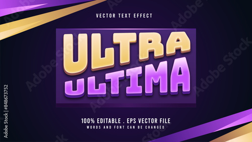 Ultra Ultima Editable Text Effect