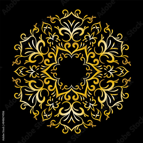 luxury ornamental mandala design background, Decorative ornamental Mandala in ethnic oriental style, Vintage decorative elements