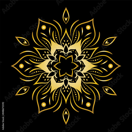 luxury ornamental mandala design background, Decorative ornamental Mandala in ethnic oriental style, Vintage decorative elements