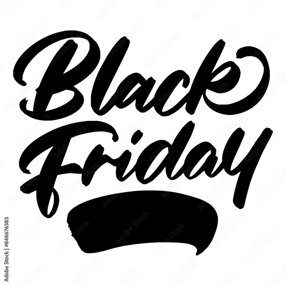 Black Friday sale lettering typography vector Black Friday sale lettering typography vector